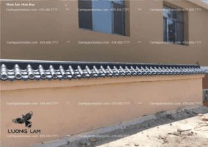 Tấm Ngói Nhựa Âm Dương Nhật Bản 2 Mái Trang Trí Tường canhquannhatban.com