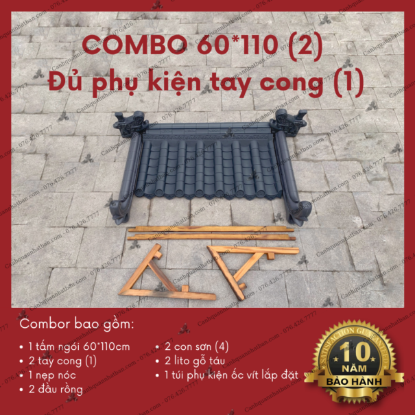 combo ngói nhựa âm dương Nhật Bản - canhquannhatban.com