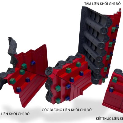 Alternative view of PHỤ KIỆN GÓC  DƯƠNG MÁI  LIỀN KHỐI GHI  ĐỎ
