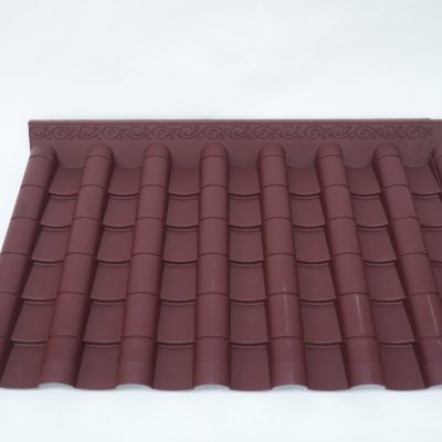 Tấm Ngói Nhật Khổ 60x110cm Tấm Nối (A) Màu Đỏ Đô - Ảnh 3