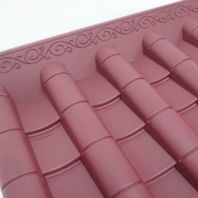 Tấm Ngói Nhật Khổ 60x110cm Tấm Nối (A) Màu Đỏ Đô - Ảnh 4