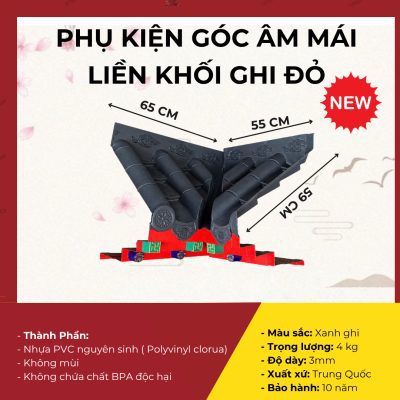 PHỤ KIỆN GÓC  ÂM MÁI LIỀN  KHỐI GHI ĐỎ