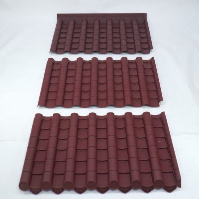 Tấm Ngói Nhật Khổ 60x110cm Tấm Nối (A) Màu Đỏ Đô - Ảnh 2